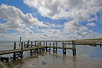Het oude bootje in het haventje van Sil bij De Cocksdorp op Texel