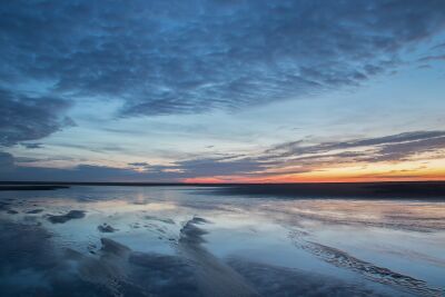 Sonnenuntergang auf der Maasvlakte