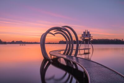 Kunstwerk "Timeline" in Slijk-Ewijk