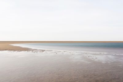 Sea of tranquility on a quiet, empty beach