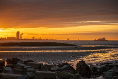 Terneuzeninthepicture - Orange sunset