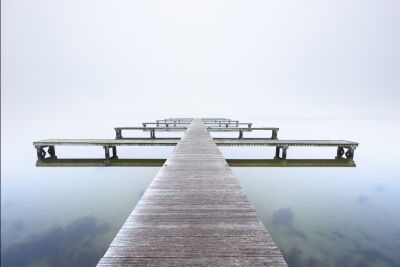 steiger in de mist