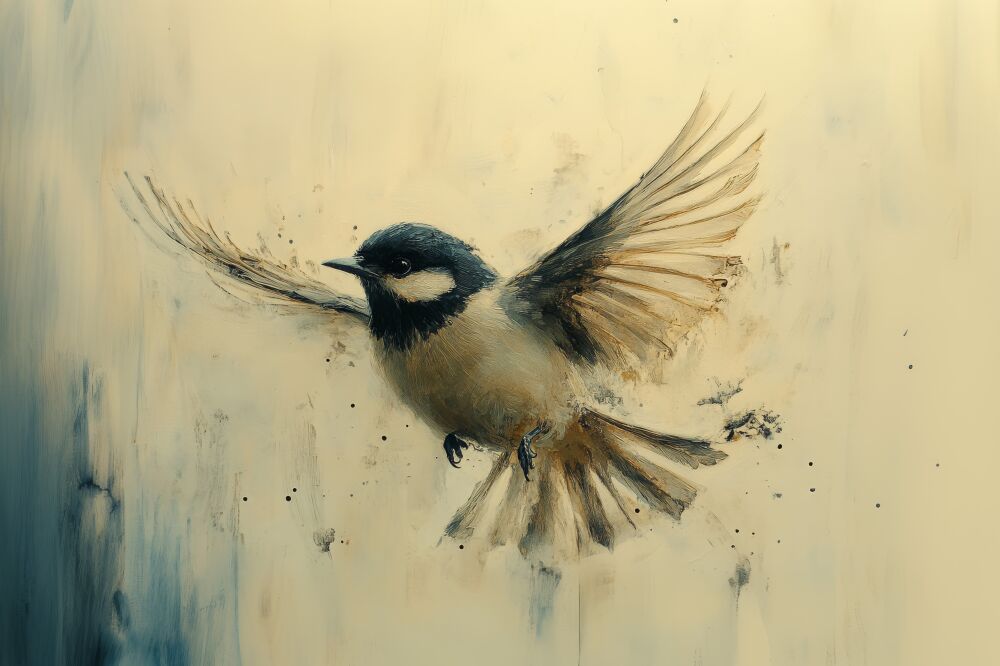 Dance of Wings Poetic Portrait of a Bird in Flight
