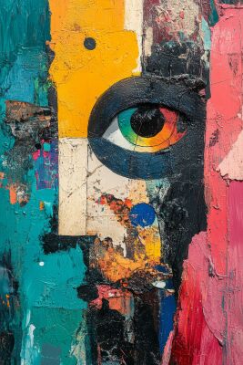 The Eye of Abstraction Colorful Texture Play in Mixed Media