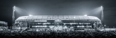 Stadium de Kuip black and white