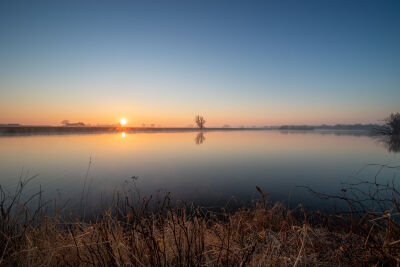 Zonsopkomst aan het Eiland van Meijer 