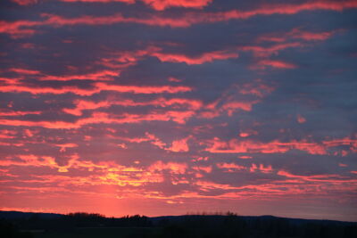 Sunset near Hallsberg