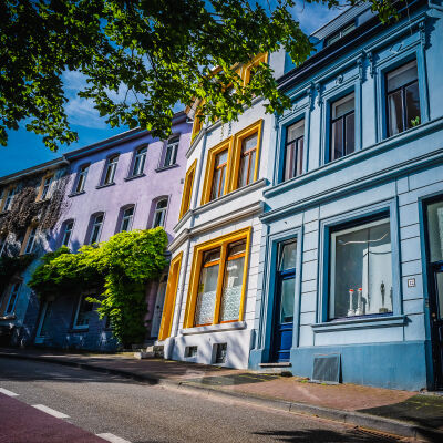 Gekleurde huizen van Vaals