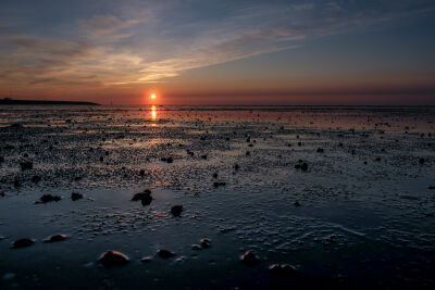 Zonsondergang Moddergat