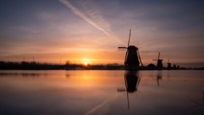 Kinderdijk sunrise