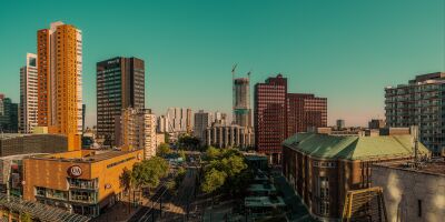 Panorama view Rotterdam