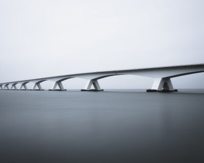 Zeelandbrug Long Exposure Fog Minimal